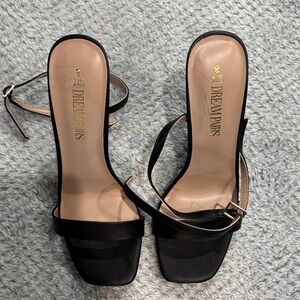 Dream Pairs Black Strappy Heels
